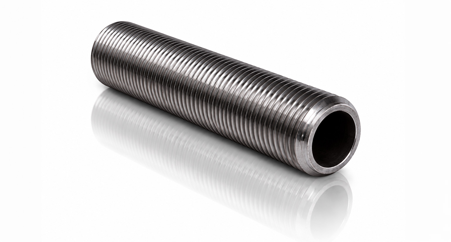 Steel self colour threaded tube